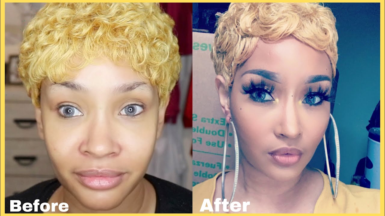 WATCH ME STYLE THIS $16 HUMAN HAIR WIG| OUTRE CURLY PIXIE WIG