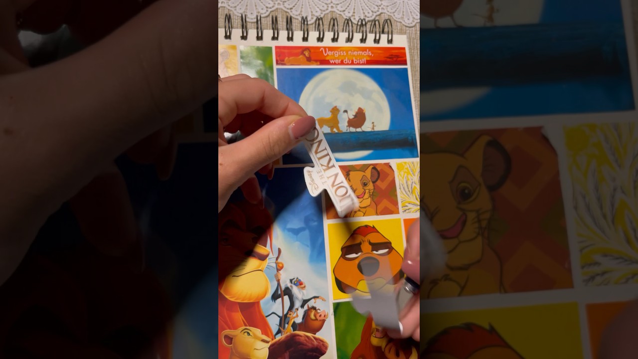 The Lion King🧡 #lionking #thelionking #asmr #scrapbook #journal #scrapbooking #disney #grid