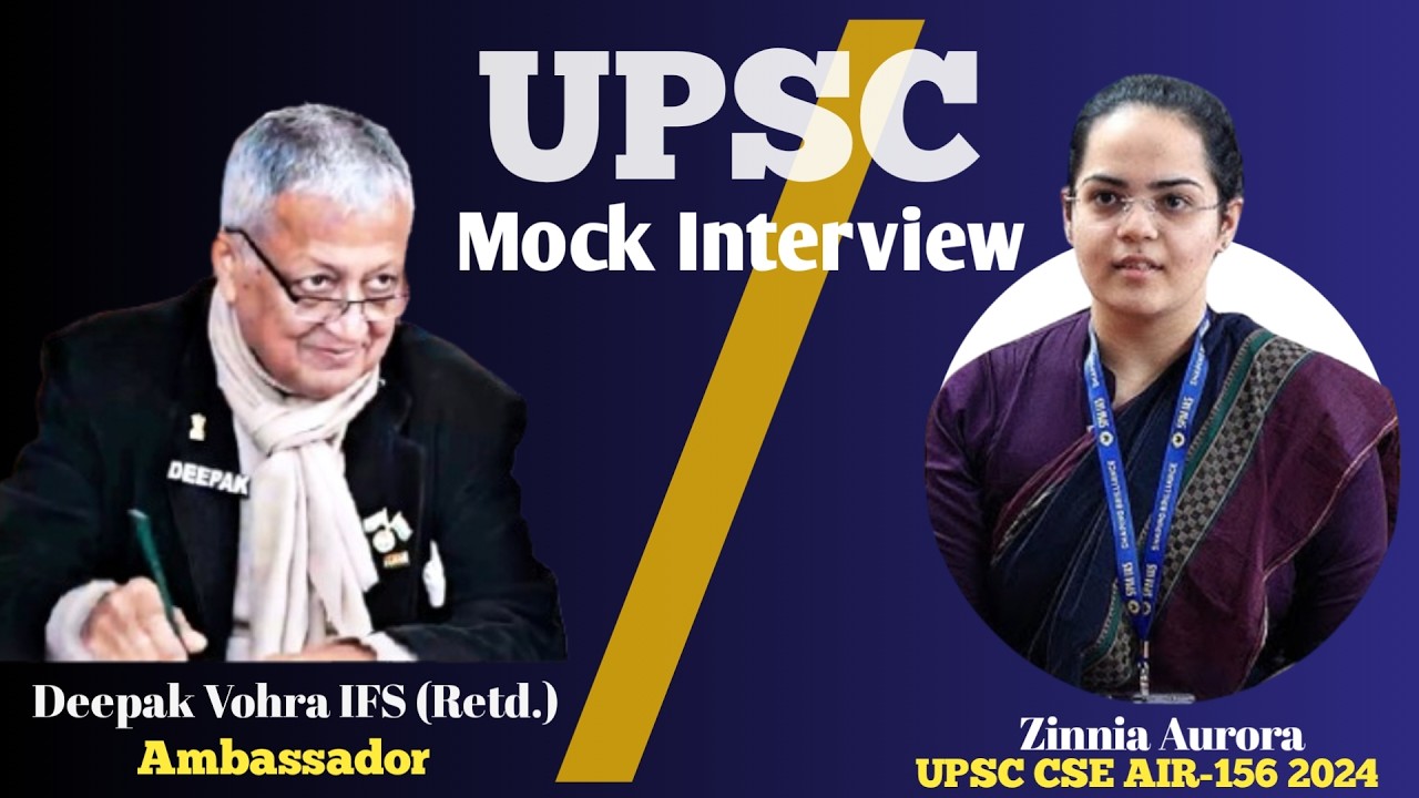 Краткое интервью с Циннией Авророй и Дипаком Вохра Сэром | UPSC @SPMIASAcademy