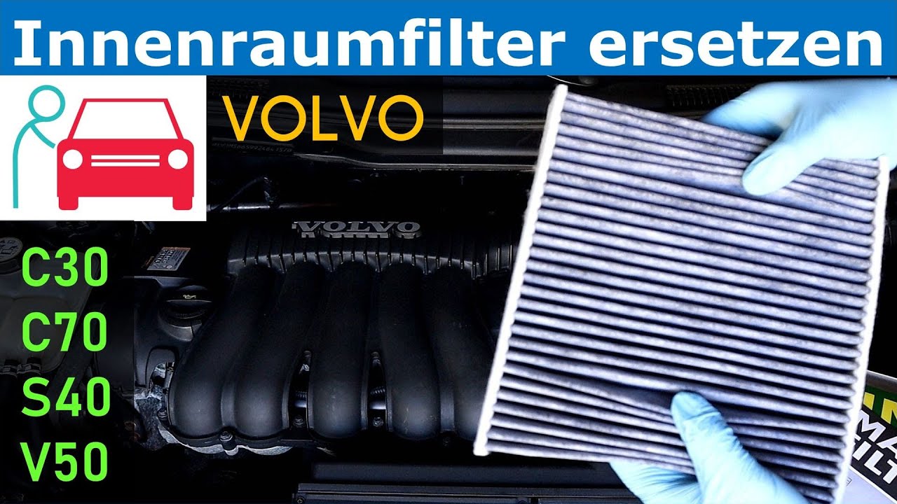 Innenraumfilter/Pollenfilter wechseln beim Volvo C30, C70, S40, V50