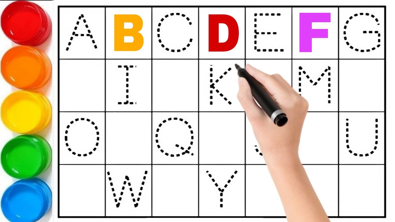 Рисунок Abcd // Написание пропущенной буквы ABCD // Рисунок и раскраска Abcdefghijklmnopqrstuvwxyz