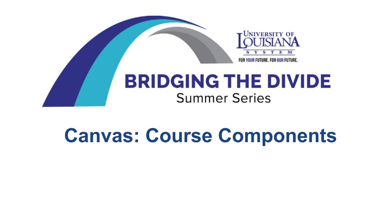 Canvas: Course Components