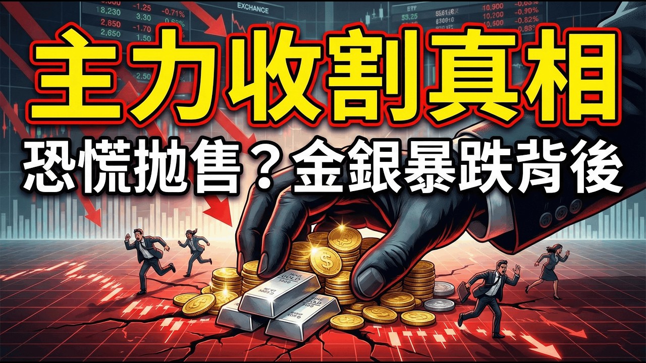 主力正在利用恐慌收割你的籌碼，黃金白銀暴跌背後的真相。#黃金 #白銀 #貴金屬 #投資心態 #財富保值