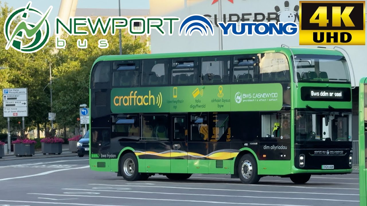 [Newport Bus Wales: 30 Newport to Cardiff via Tredegar Park, Adamsdown] Yutong U11DD Electric Decker