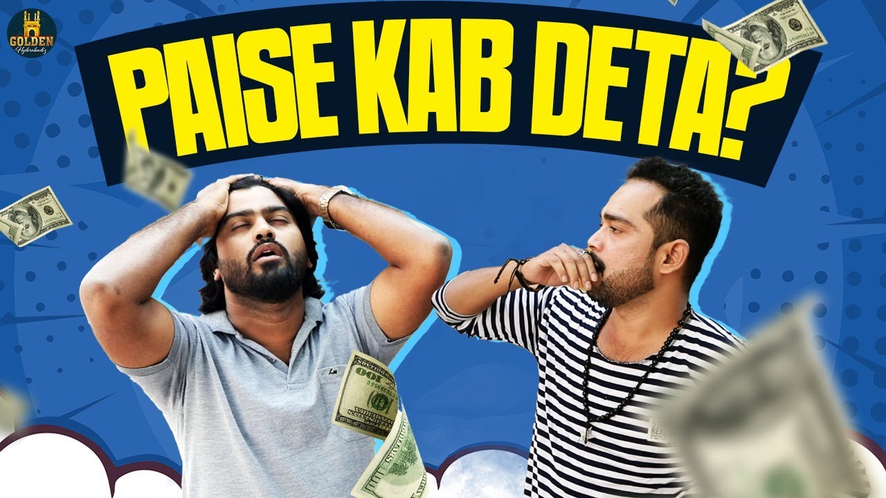 Paise Kab Deta | Best Hindi comedy | Funny Videos 2021 | Abdul Razzak | Golden Hyderabadiz