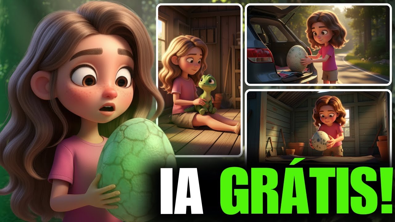 100% GRÁTIS: Animação 3D Estilo Pixar com IA (História Completa Passo a Passo)