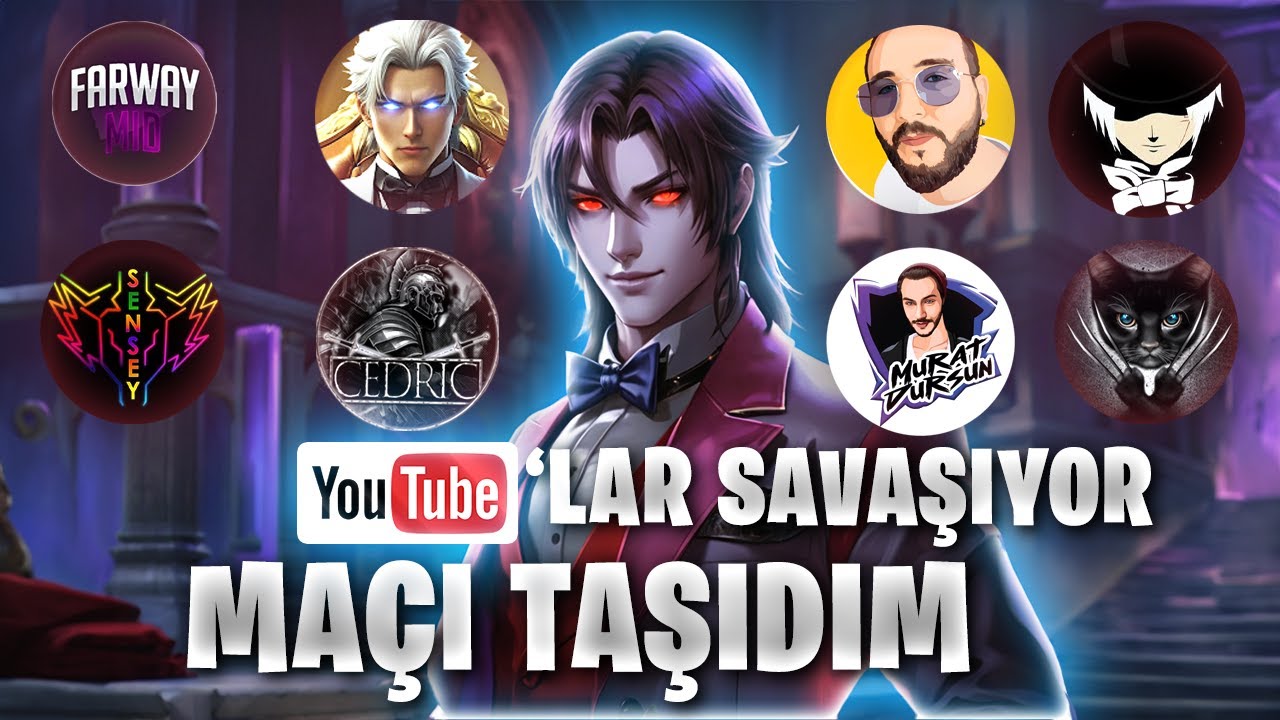 YOUTUBERLAR SAVAŞIYORDA MAÇI TAŞIDIM! | Mobile Legends
