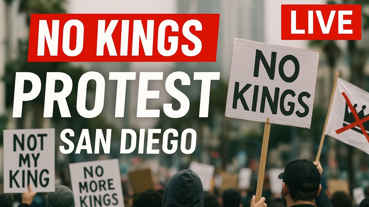 No Kings Protest Live From San Diego