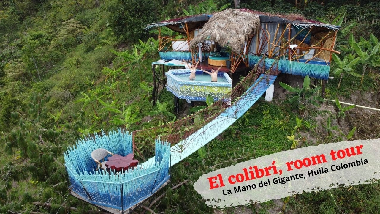 Room Tour de la cabaña El colibrí  la más lujosa de la montaña | La Mano del Gigante, Huila - COL