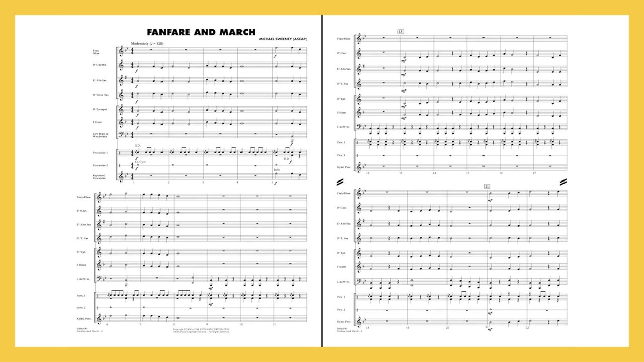 Fanfare and March by Michael Sweeney