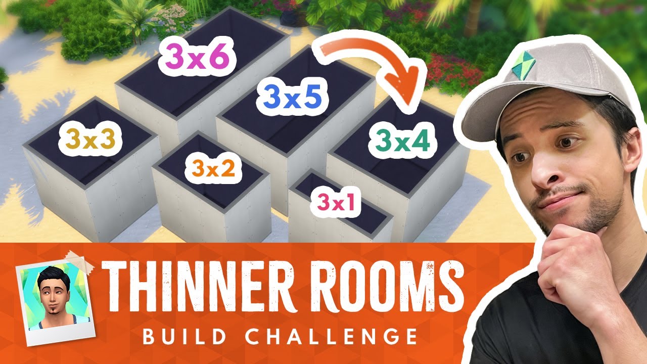 Every Room Gets THINNER! Sims 4 House Build Challenge