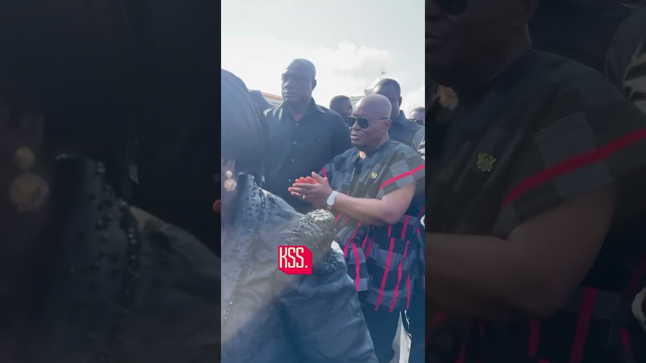 Nana Akufo-Addo at the One-Week Observation of the Late Daddy Lumba at the Black Star Square