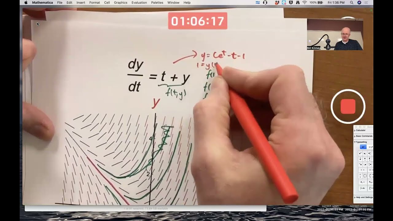 Slope Fields & Solutions with DSolve on Mathematica for Nonautonomous Differential Equation Examples
