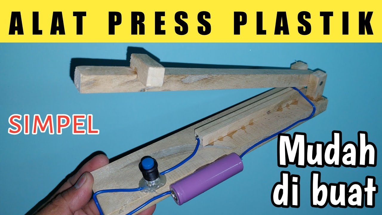 DIY membuat alat press plastik sederhana || ide kreatif