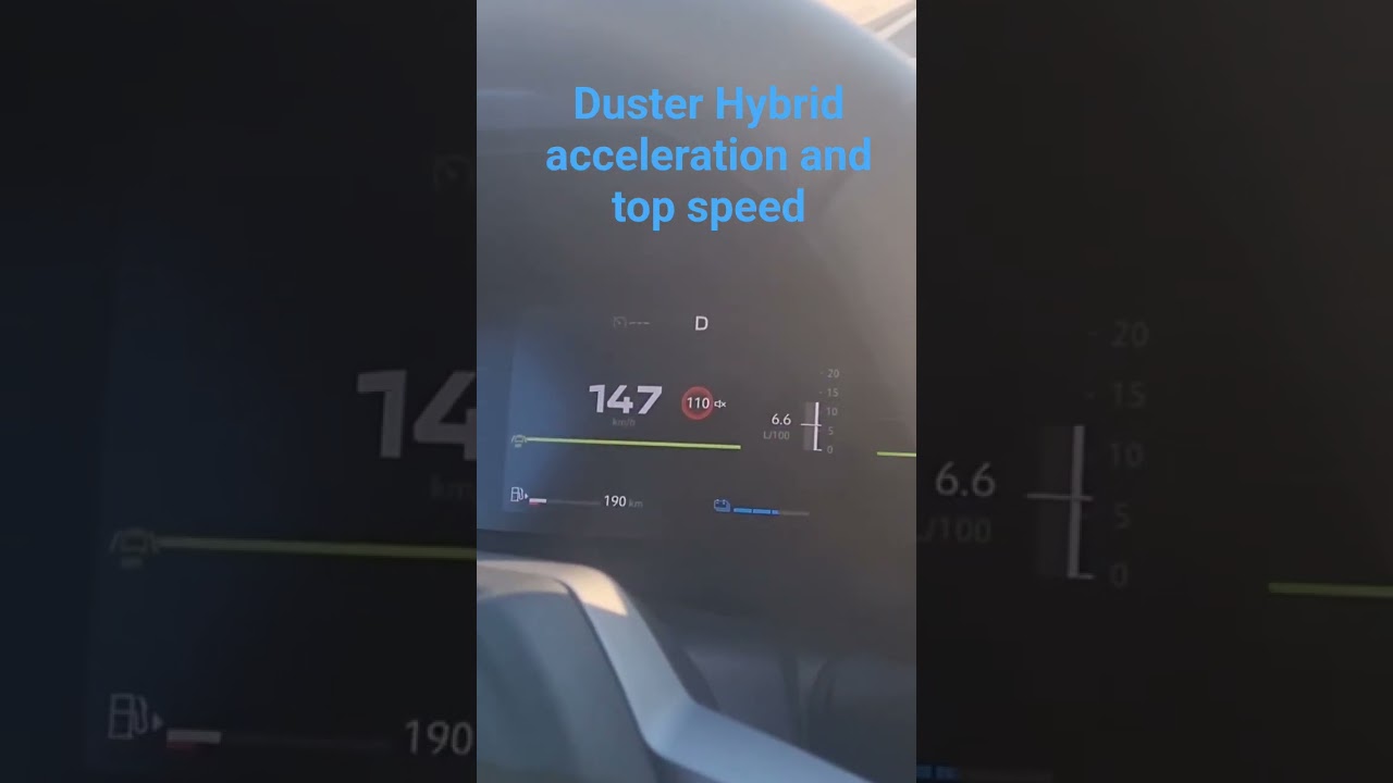 Dacia Duster Hybrid  acceleration  top speed #dacia #daciaduster #duster2024 #duster2025 #newduster