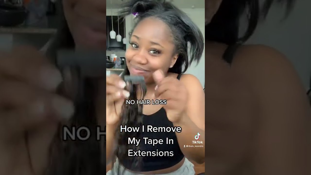 HOW I REMOVE MY TAPE IN EXTENSIONS