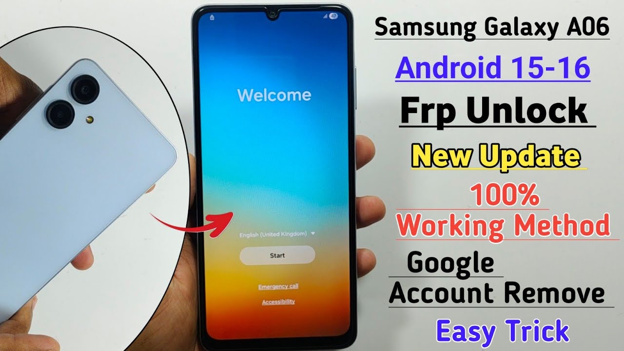 Обход FRP для Samsung A06 (2025) Android 15-16 || Обход аккаунта Google для Samsung A06