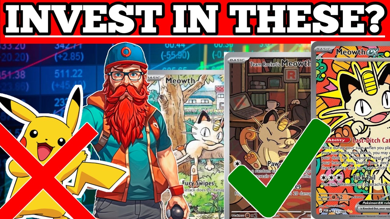 THE BEST POKEMON CARDS TO INVEST IN? The Best Meowth Cards In Pokemon History!