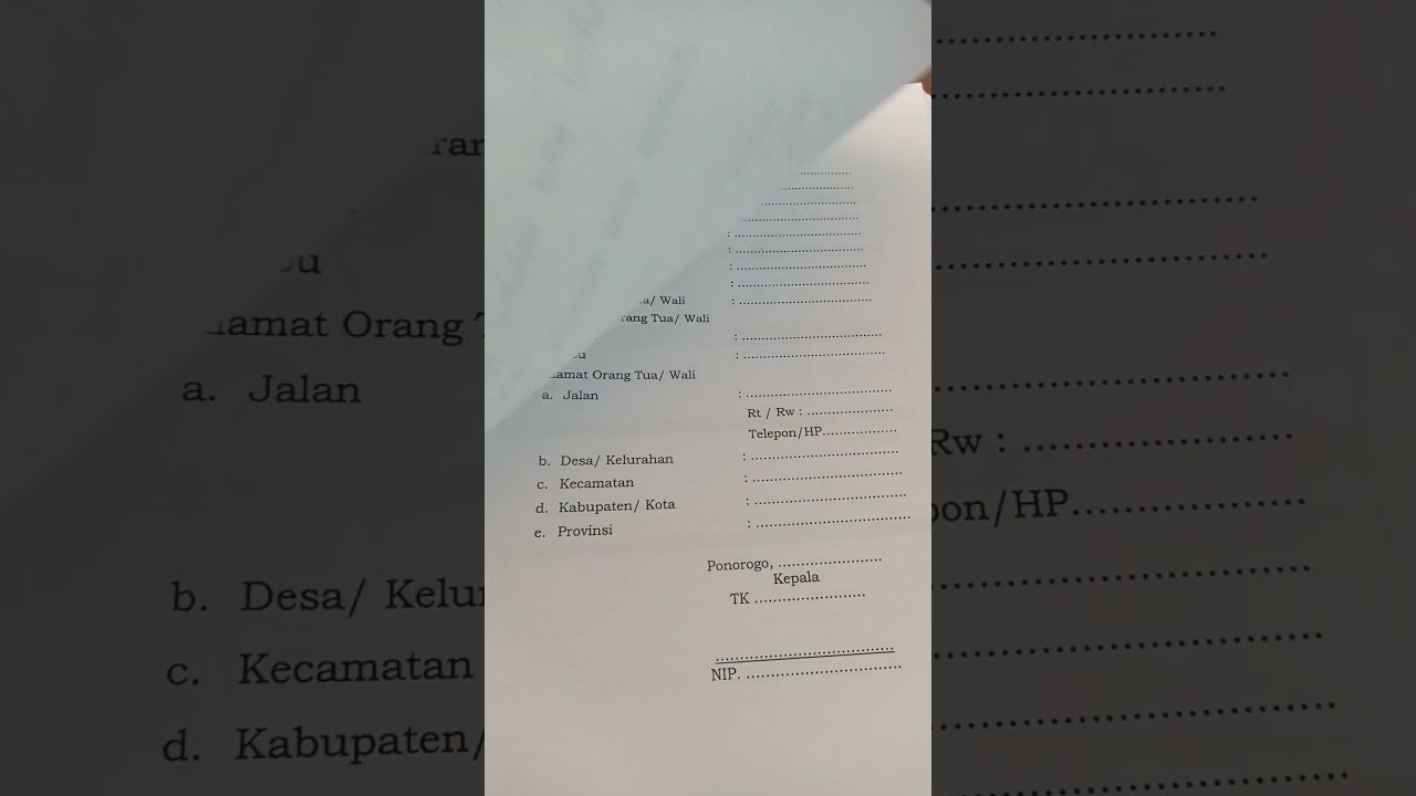 Raport Kurmer Paud, Format #raport cek di #paudkreatif