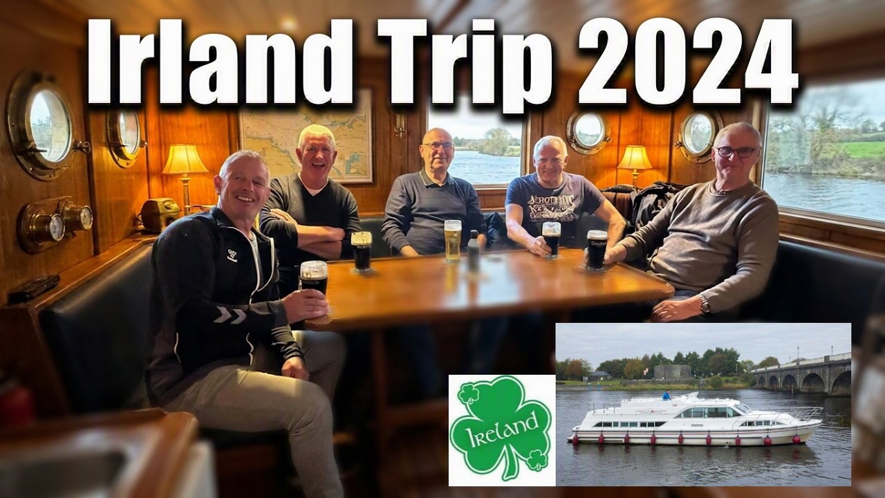 Hausboot Tour Shannon Irland - 5 Männer - ein Boot *** boating in Ireland River Shannon