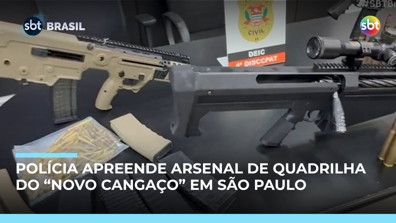 Polícia apreende arsenal e carros blindados de quadrilha do “Novo Cangaço” em SP | #SBTBrasil