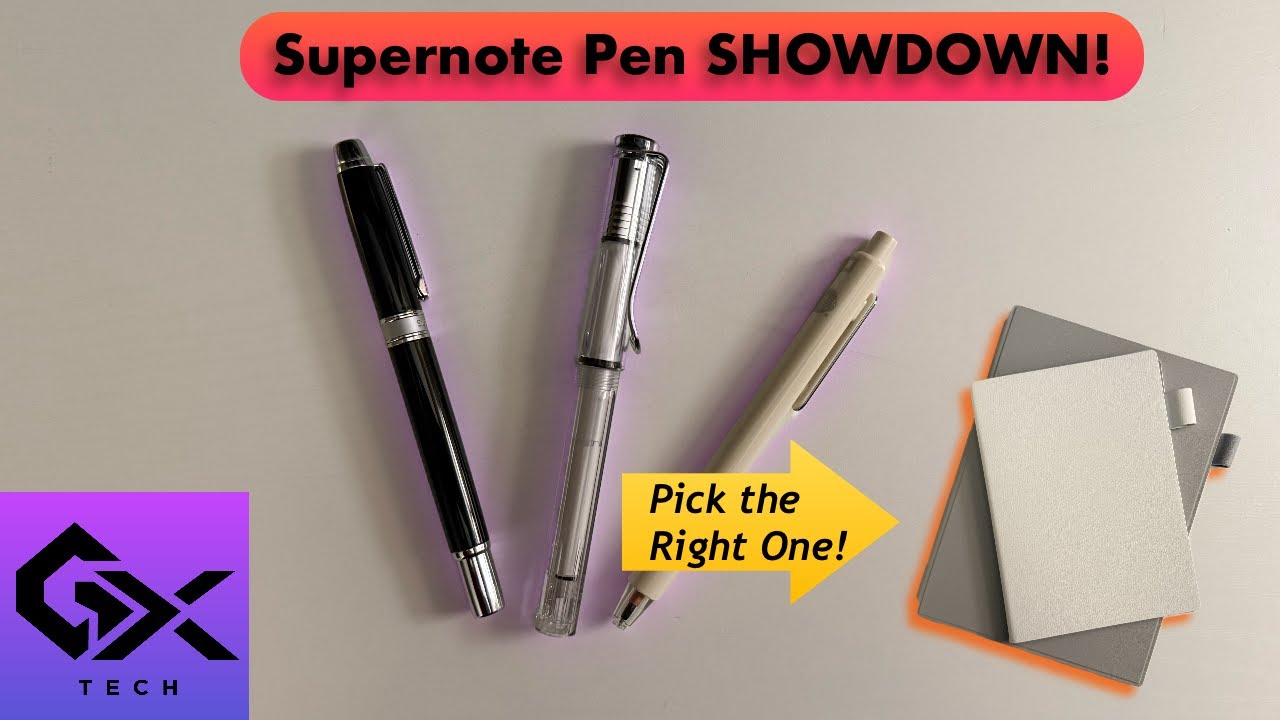 Which Supernote Pen is Best? LAMY Vista, Push-Up, or Heart of Metal 2 Compared!