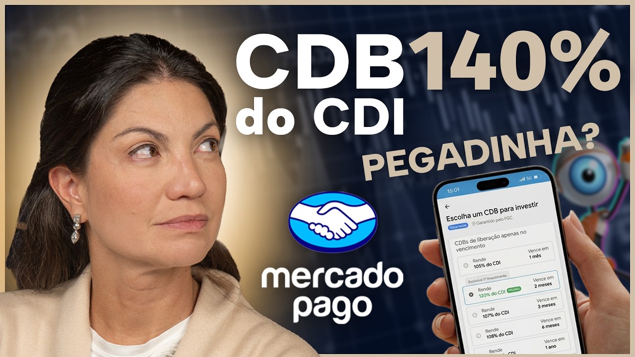 CDB do Mercado Pago &eacute; seguro? Mar&iacute;lia analisa a promo&ccedil;&atilde;o de 140% do CDI