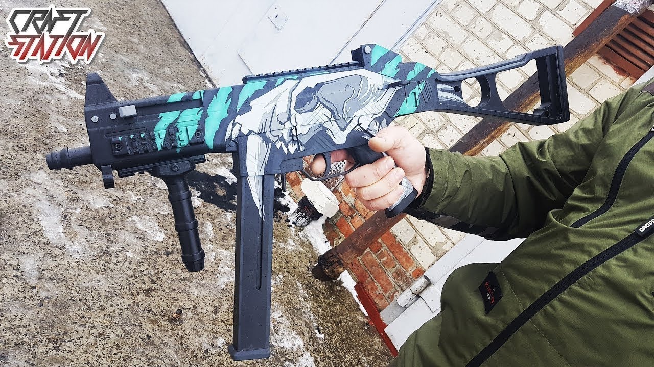 HOW TO MAKE UMP 45  PRIMAL SABER  from CS GO DIY