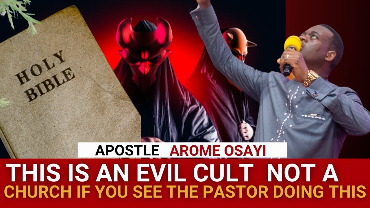 WARNING ⚠️ THIS IS AN EVIL CULT IF YOU NOTICE THE PASTOR IN THIS PATTERN  - APOSTLE AROME OSAYI