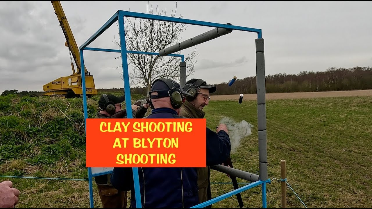 Today flapjackandbeans try clay shooting at Blyton Shooting Ground