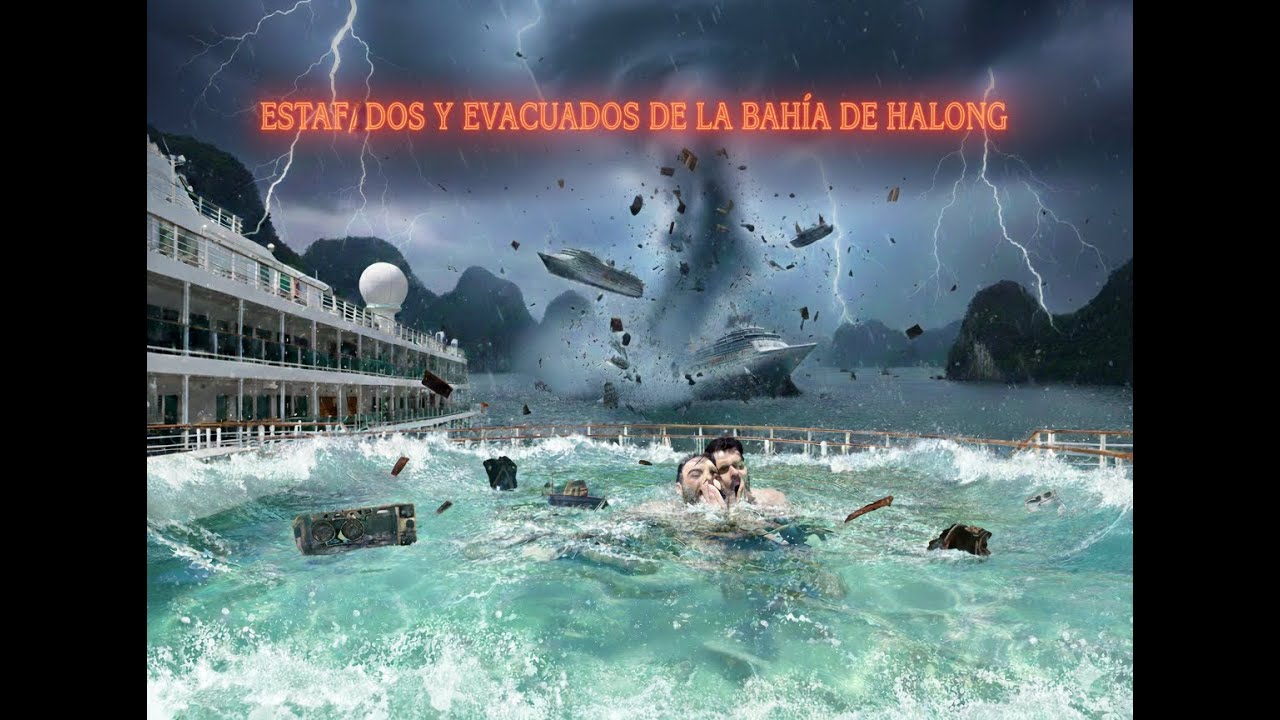 Estafados y Evacuados en la Bahia de Halong ❌🌊🚢🌴