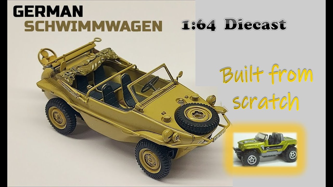 From scratch Shwimmwagen Build 1:64 diecast