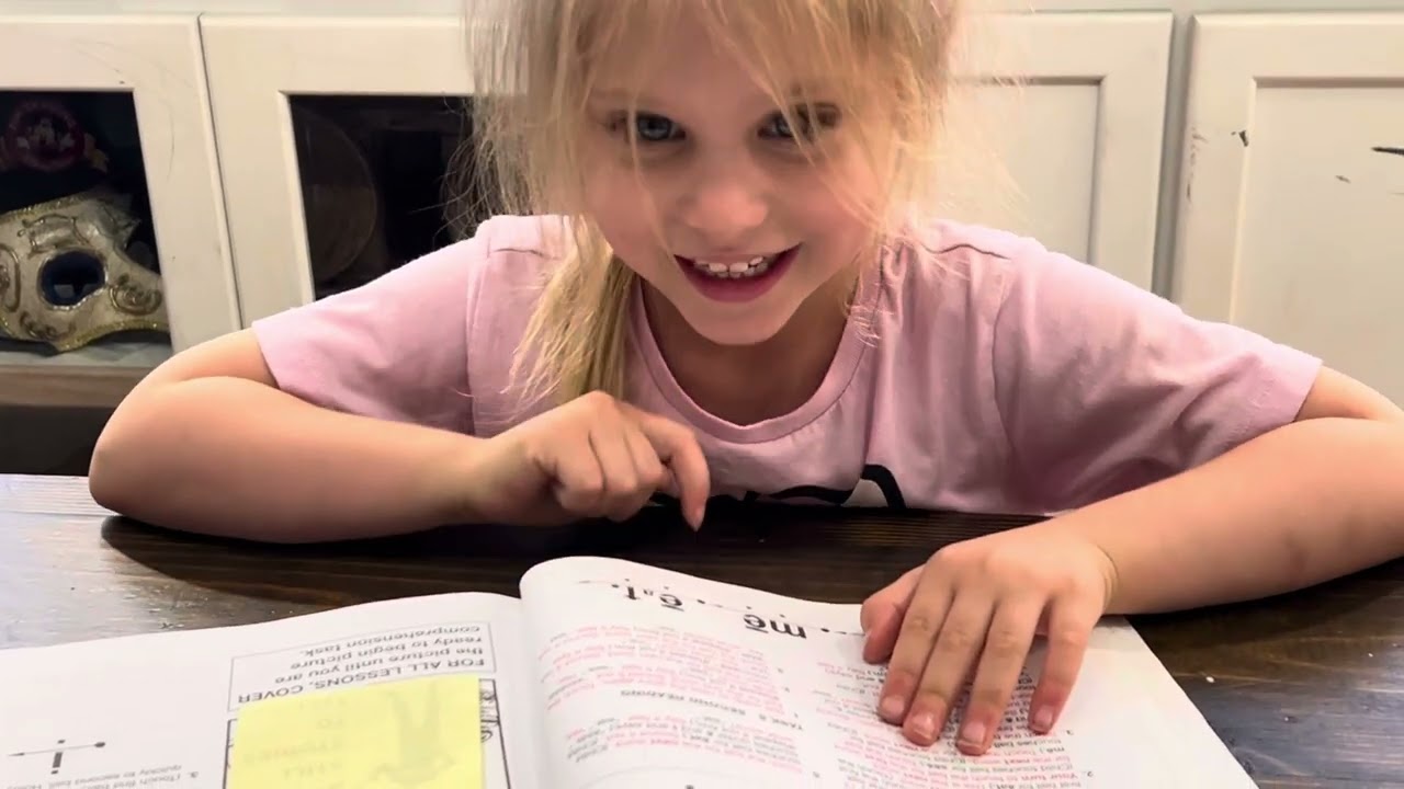 Mathilda reads her first sentence EVER!