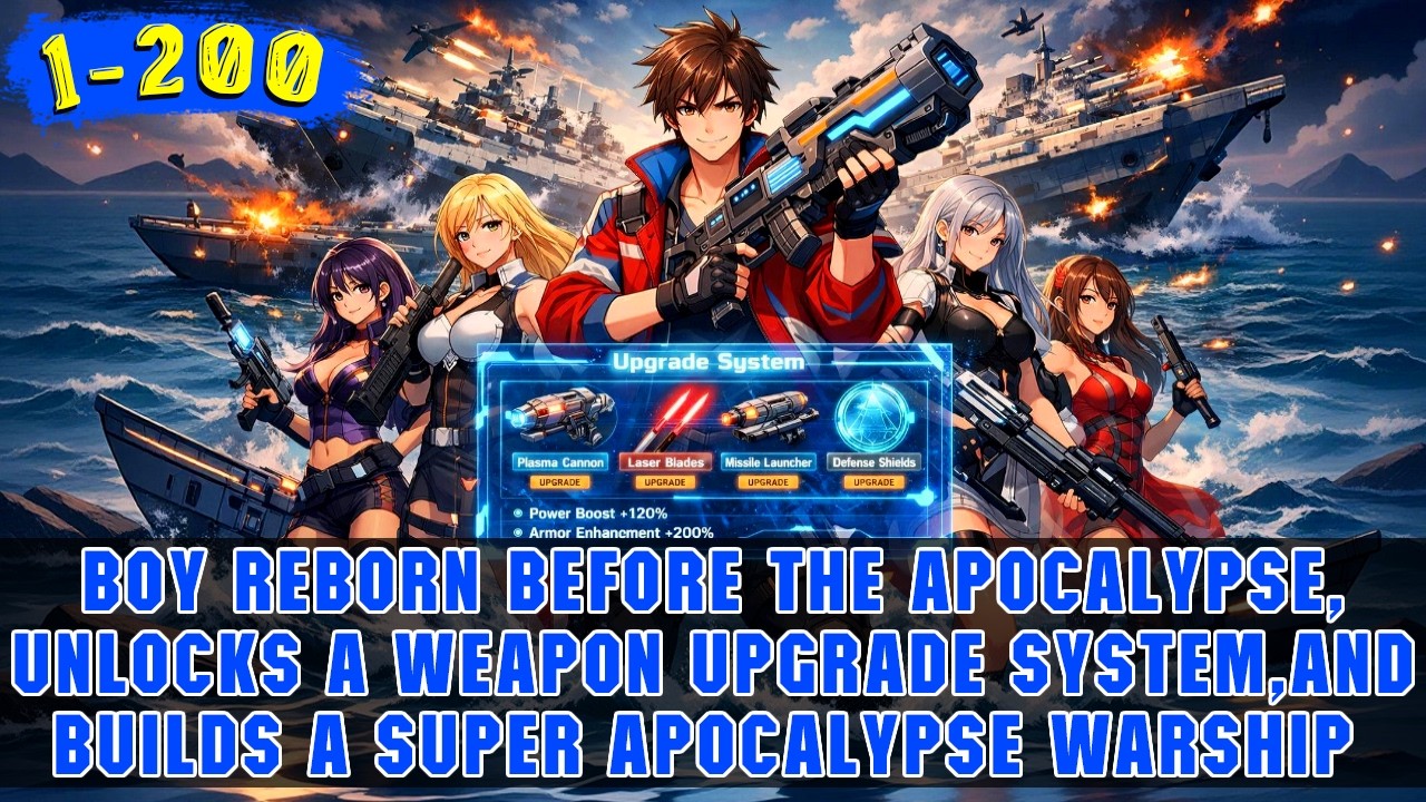 🔥Apocalypse: He Activated the All-Things Upgrade System and Turned a Broken Bike into Super Warship