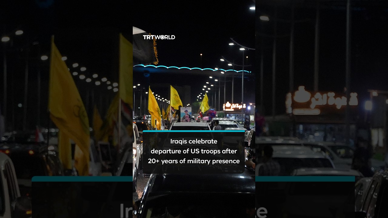 Iraqis celebrate departure of US troops after 20+ years of military presence