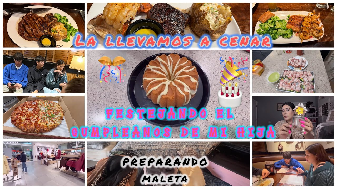 Festejando el cumpleaños de Mi HIJA/de SHOPPING/mi Hija nos COCINO/ me CONVENCIÓ y me Fui CON EL @
