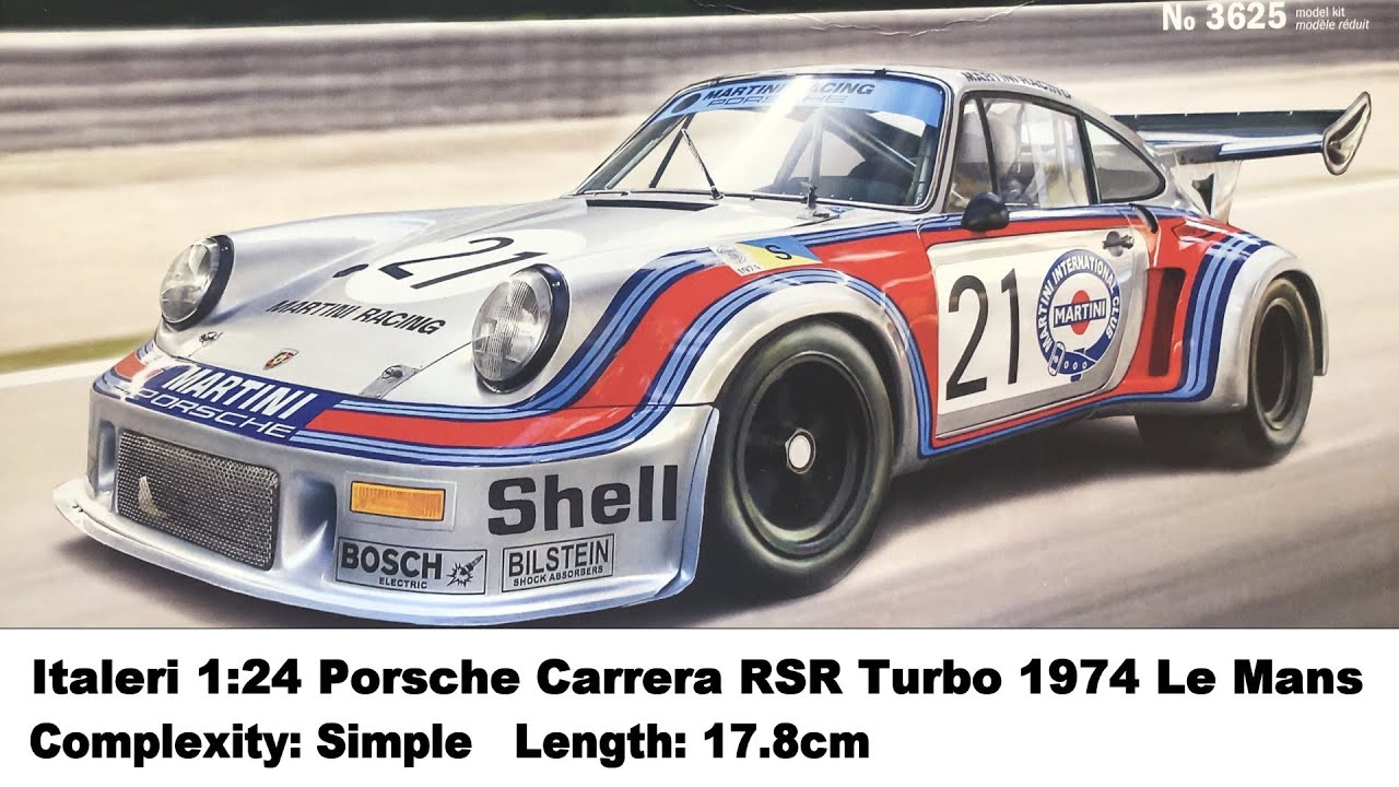 Italeri 1:24 Porsche Carrera RSR Turbo 1974 (Le Mans) Kit Review