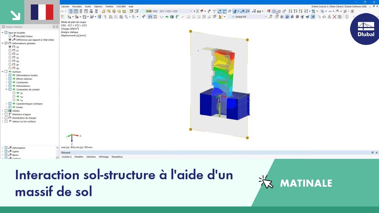Matinale de Dlubal Software | Interaction sol-structure &agrave; l'aide d'un massif de sol