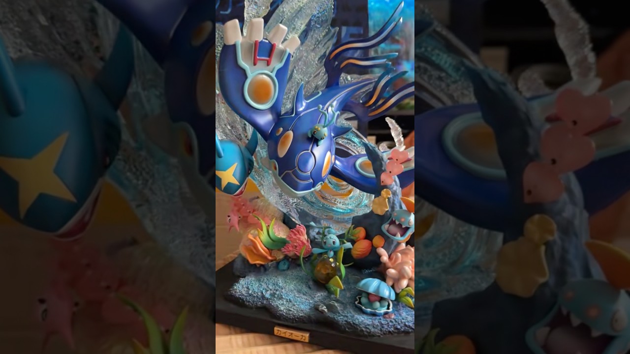 Beautiful Kyogre statue is the highlight of my collection!!! #pokemon #pokemonfigures