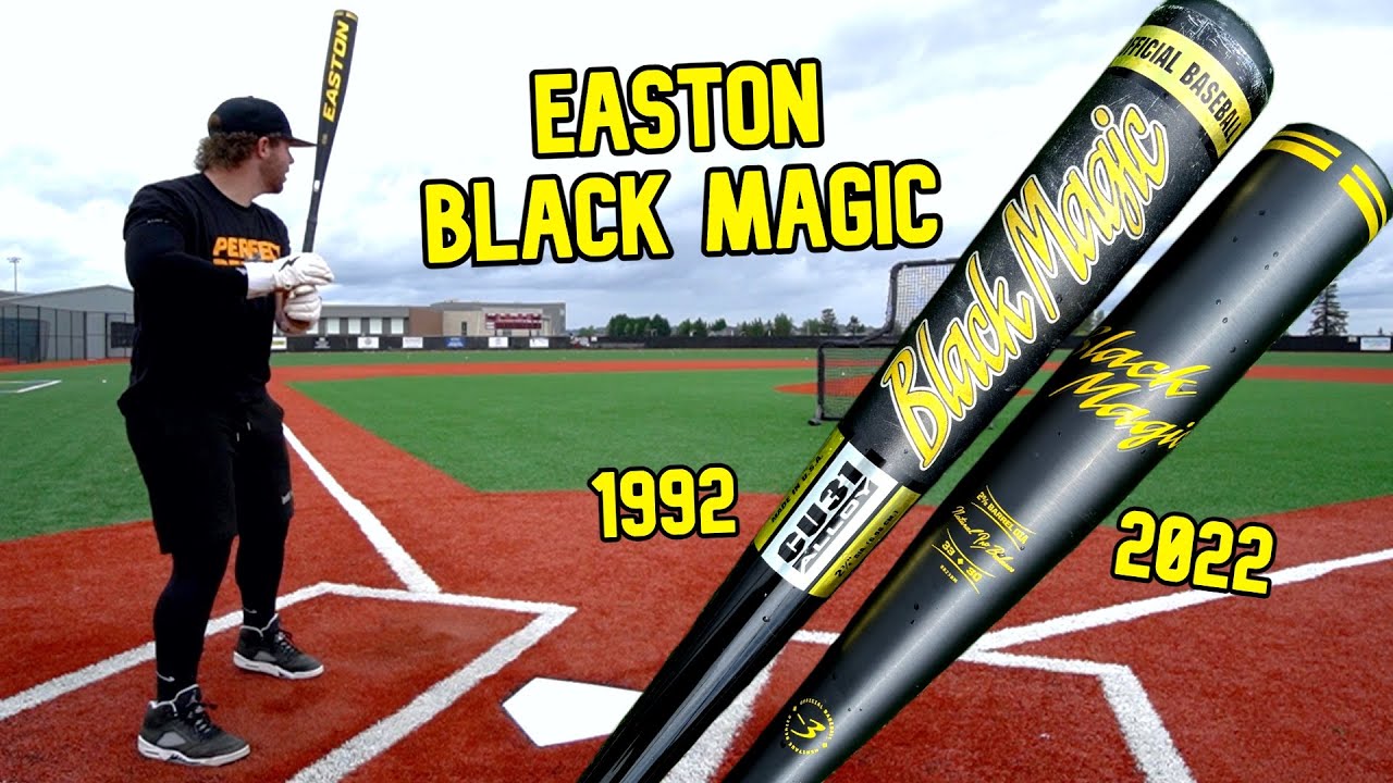 Удары битой EASTON BLACK MAGIC (1992 против 2022 BBCOR) | Обзор бейсбольной биты