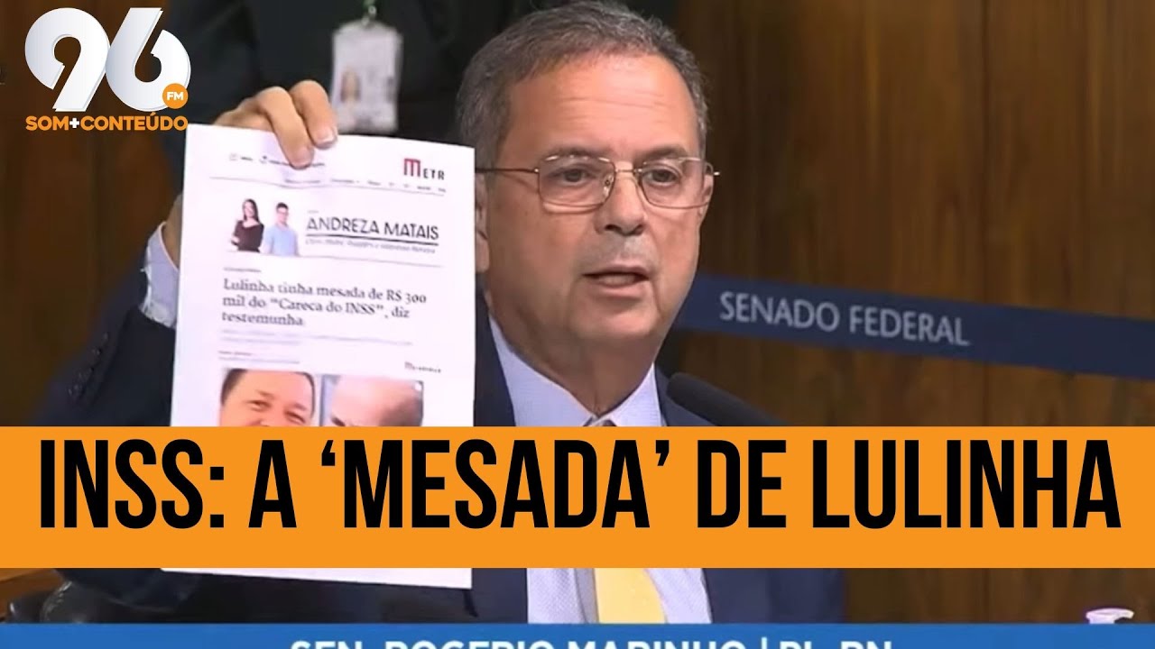 FILHO DE LULA RECEBERIA R$ 300 MIL DO CARECA DO INSS; ROGÉRIO MARINHO COBRA EXPLICAÇÃO 
