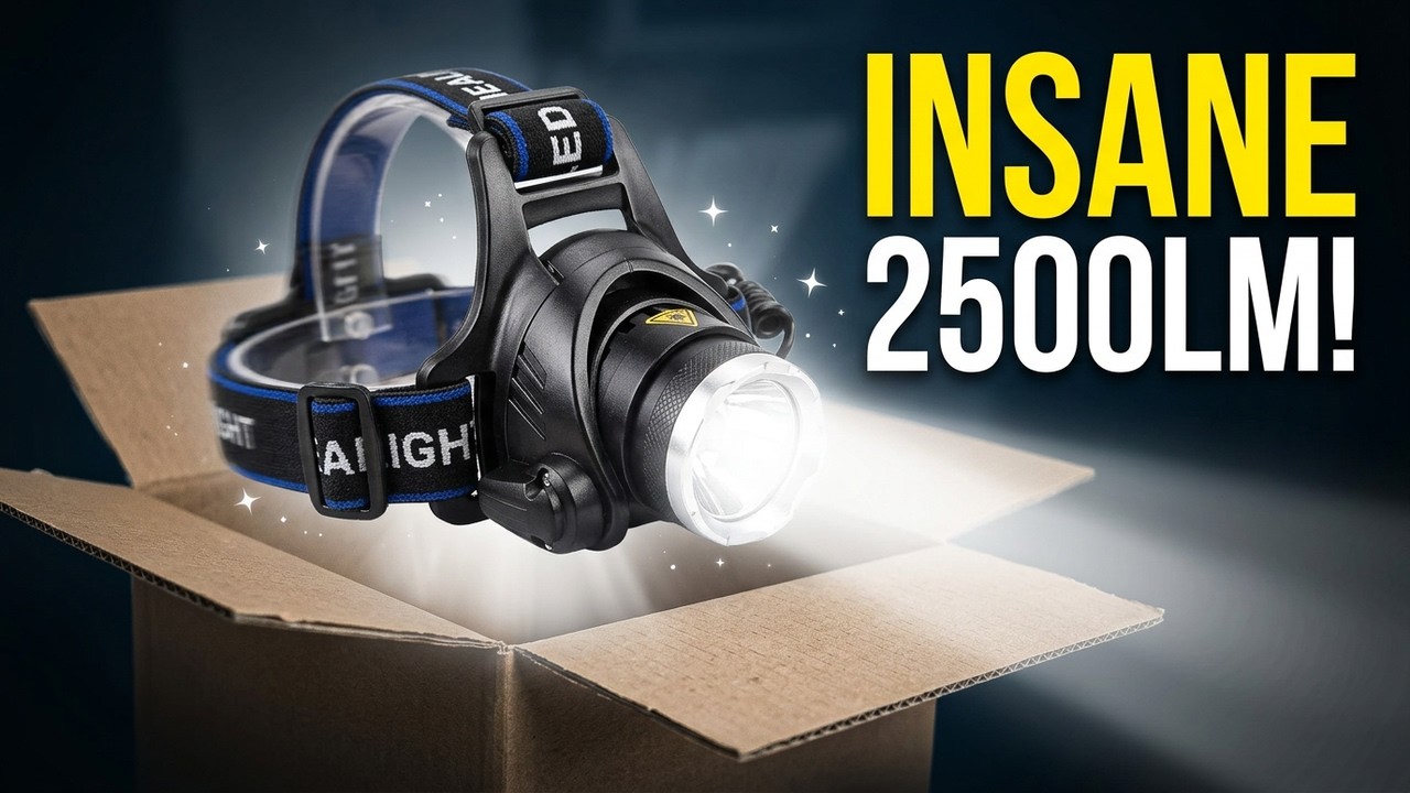 Налобный фонарь CREE LED XM-L T6 с зумом, 2500 лм