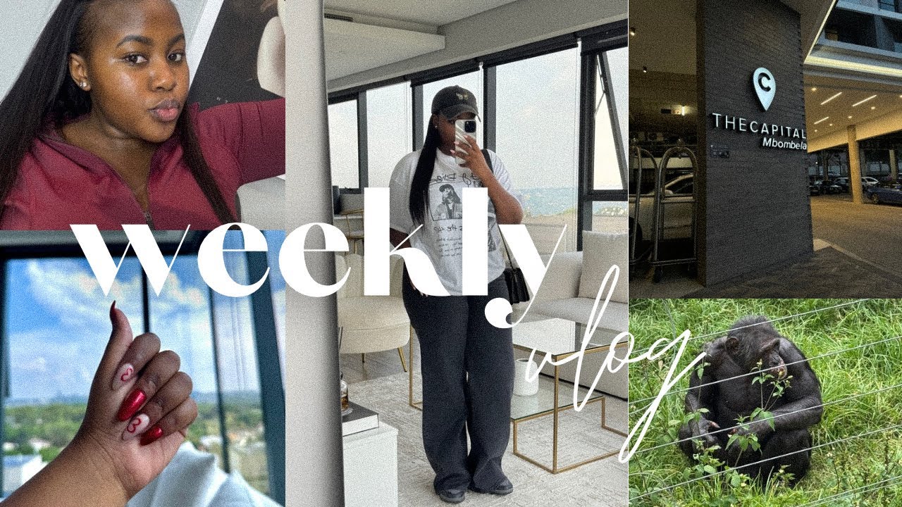 VLOG: weekend in mbombela | visiting a chimp sanctuary | sew in FAIL | valentines nails