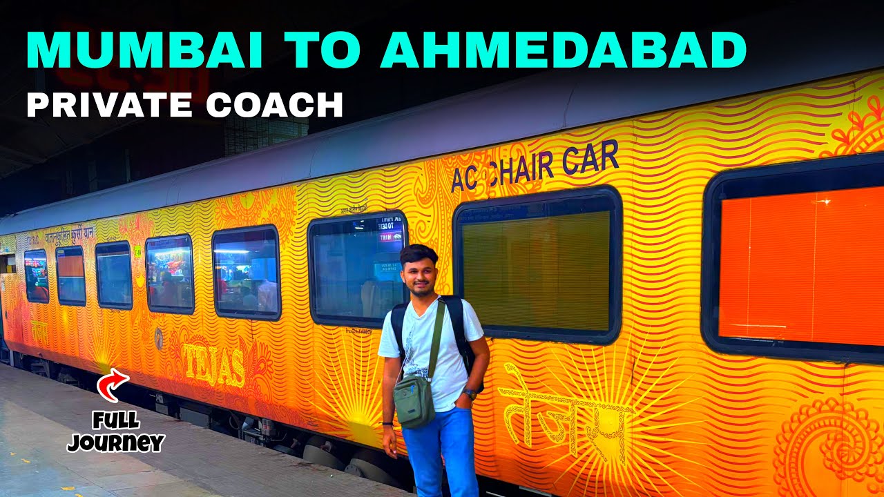 Mumbai To Ahmedabad in Private Train | Full Journey Experience | Tejas Express 82901