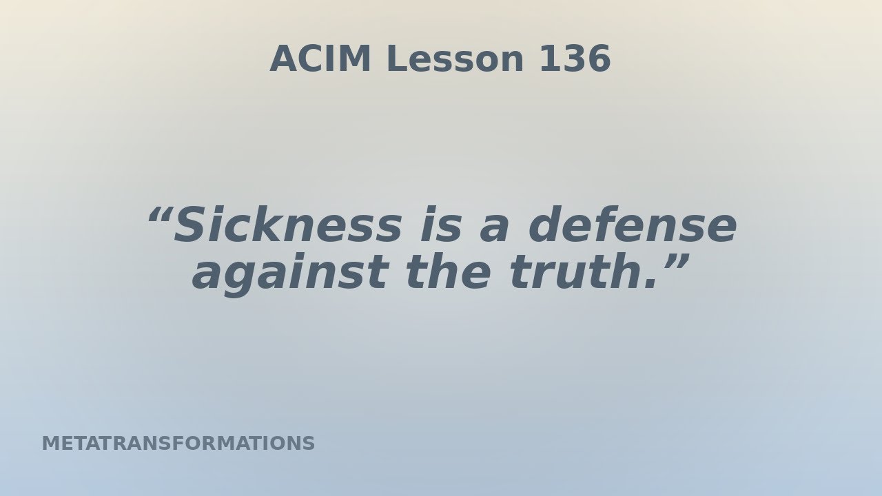 Is The Body Real? ACIM 136 @DennisRodriguez-Meta 