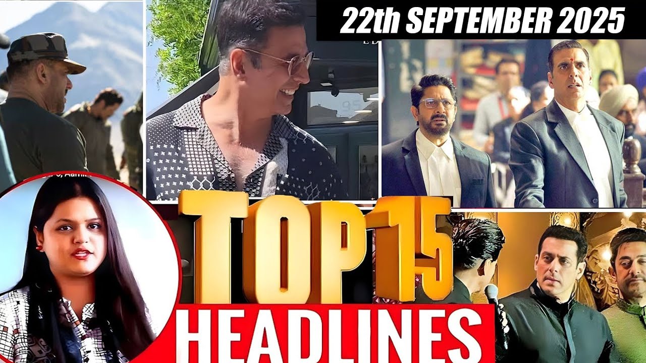 Top 15 Big News of Bollywood | 22nd SEPTEMBER  2025 | Salman Khan , Ramayana, Sunny Deol, Amir Khan