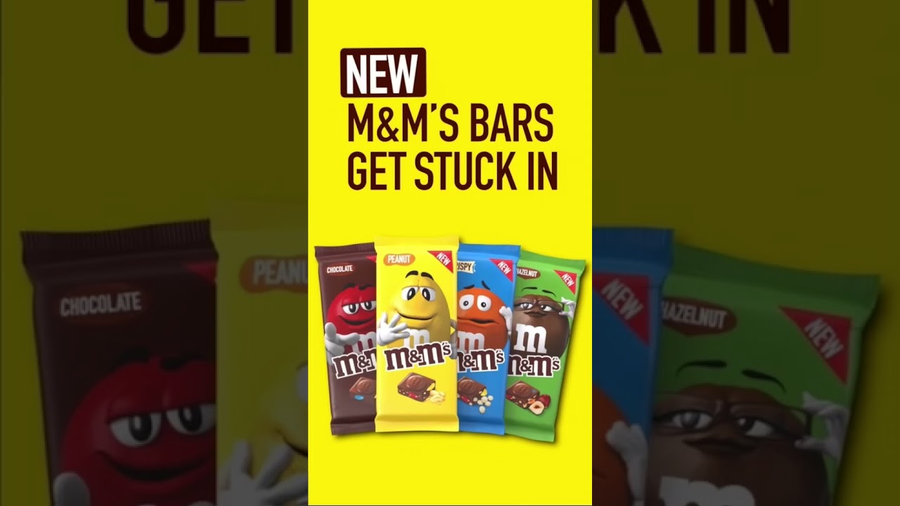 M&M&rsquo;s chocolate bar ad (2019 UK)