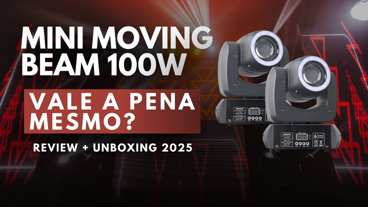 Mini Moving Beam 100W é realmente tudo isso - Testei e o resultado me surpreendeu!