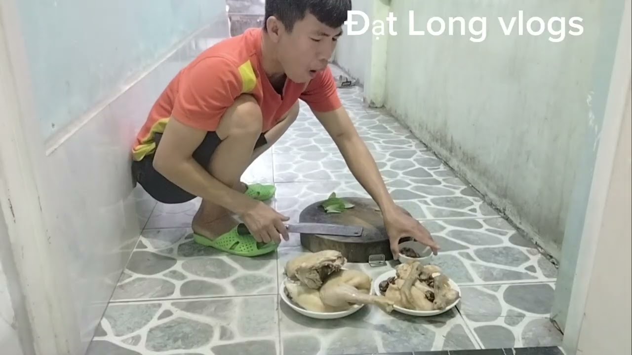 @GÀ LUỘC CHẤM MUỐI ỚT / ĐẠT LONG VLOGS