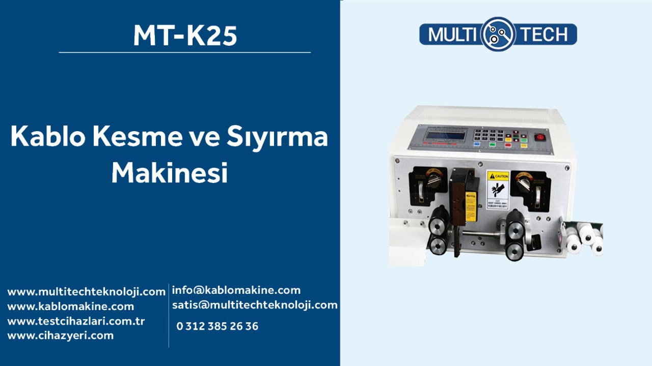 Kablo Kesme ve Sıyırma Makinesi | MT-K25